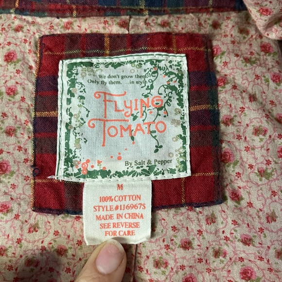 Plaid Reversible Vest with Hood 🍎 - Picture 10 of 10